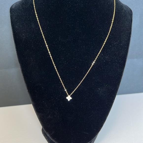 Elegant 925 Sterling Silver Gold and Silver Necklace - Picture 9 of 11